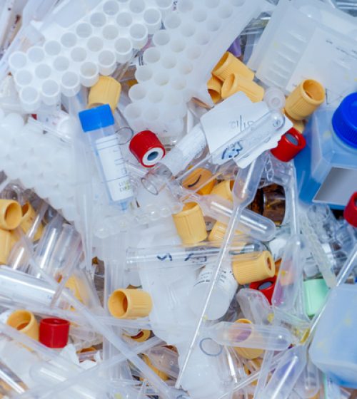 Pile of Microcentrifuge Tubes - Medical Plastic